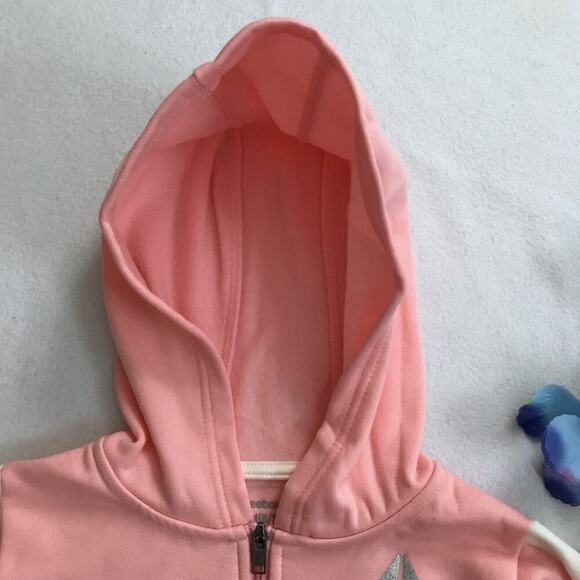 Reebok NWT Full Zip Performance Hoodie Girls M (8-10) - Picture 4 of 10